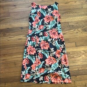 Vintage TEHAMA Tropical Print Sheath Dress